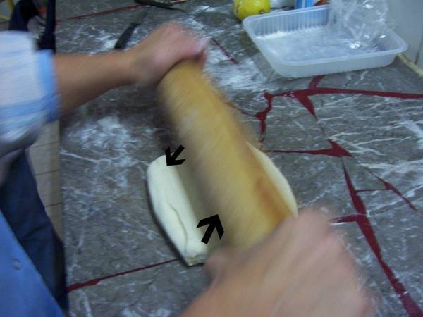 Masa de hojaldre, milhojas - Preparación paso 6