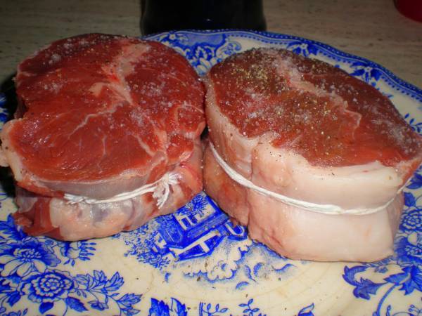 Falso solomillo en salsa de setas - Preparación paso 2