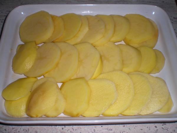 Gratén de patatas - Preparación paso 1