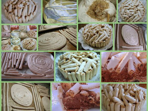 Tarta concord con merengue italiano y mousse de chocolate - Preparación paso 1