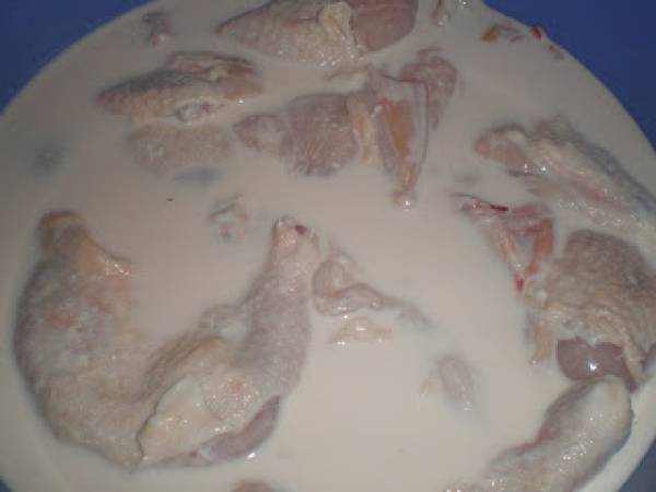 Pollo frito sureno (Southern fried Chicken) - Preparación paso 1
