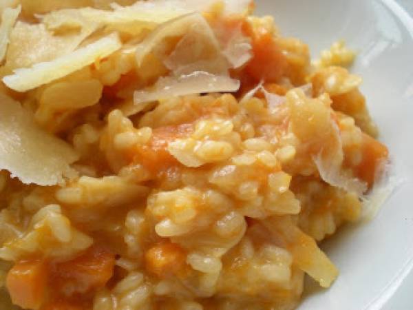 Risotto de calabaza y almendras - Preparación paso 10