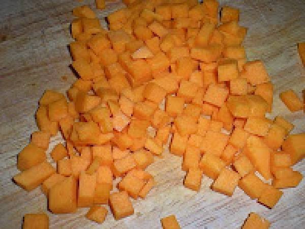 Risotto de calabaza y almendras - Preparación paso 3