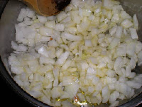 Risotto de calabaza y almendras - Preparación paso 4