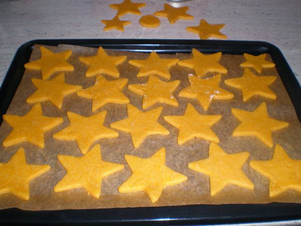 Estrellas de queso - Preparación paso 3