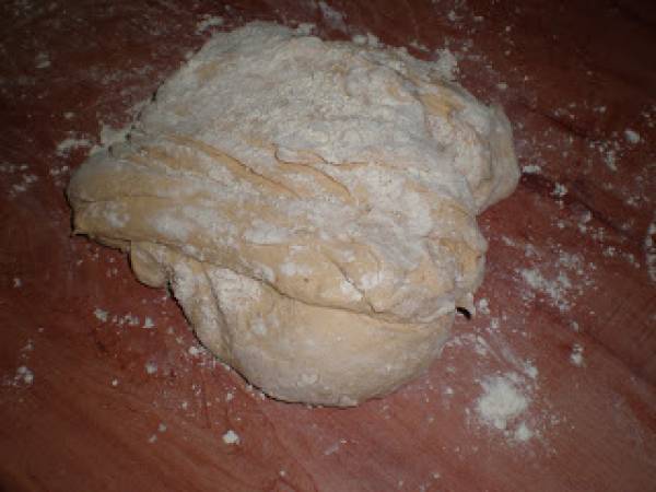 Pan chapata o ciabatta con tomate seco en aceite - Preparación paso 2