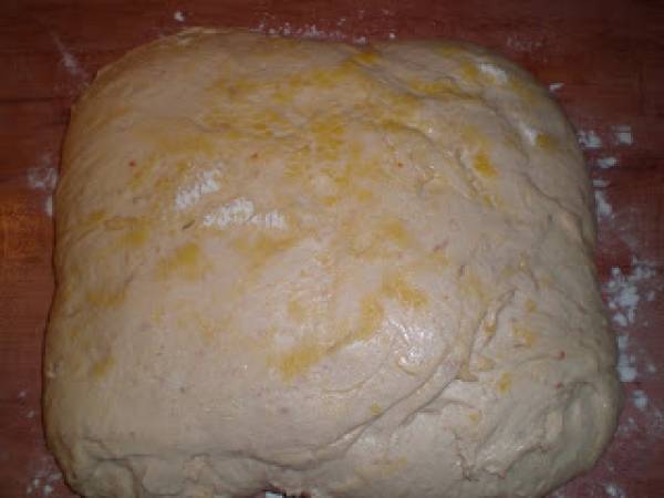 Pan chapata o ciabatta con tomate seco en aceite - Preparación paso 6