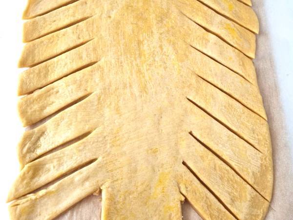 Brioche relleno de lacón y queso azul - Preparación paso 3