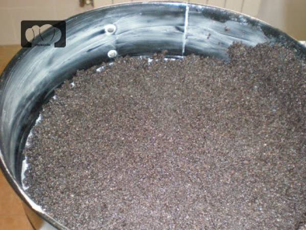 Black Cheesecake con frutos rojos - Preparación paso 2