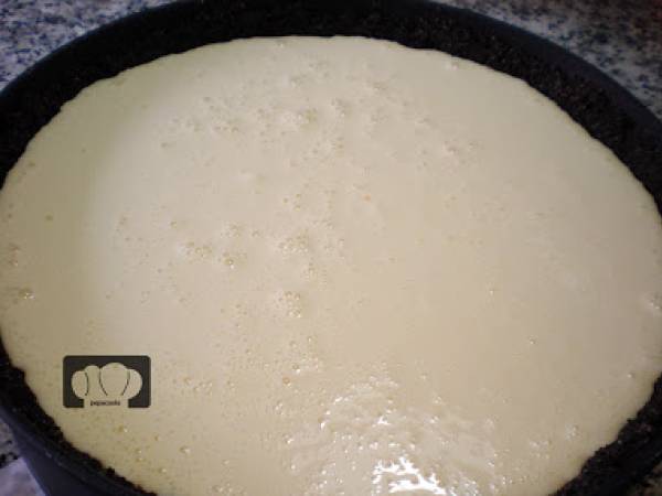 Black Cheesecake con frutos rojos - Preparación paso 3