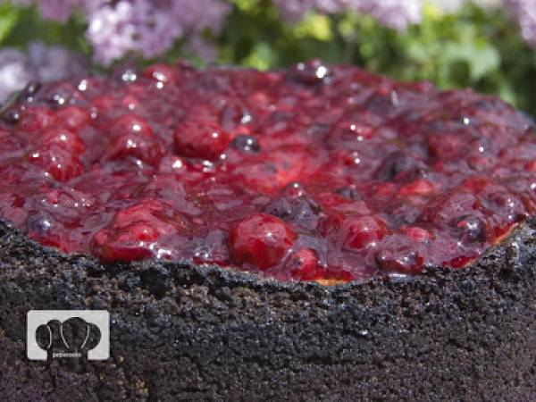 Black Cheesecake con frutos rojos - Preparación paso 4