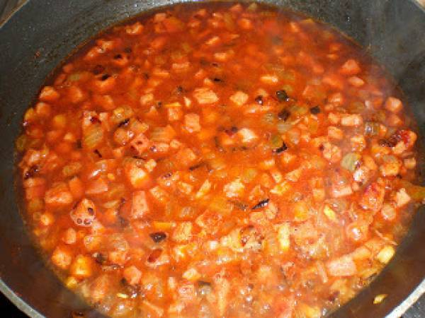 Espaguetis venecianos - Preparación paso 2