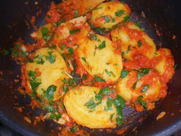 Suquet de raya - Preparación paso 1