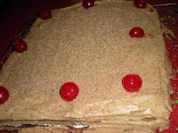 Tarta Selva Negra rectangular paso a paso. - Preparación paso 11