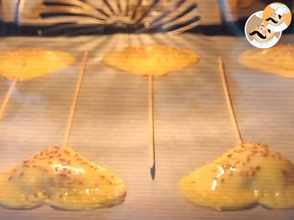 Pie Pops, Empanadillas de corazón en palitos - Preparación paso 8