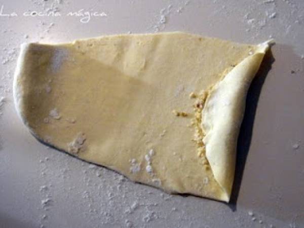 Casadielles de hojaldre - Preparación paso 3