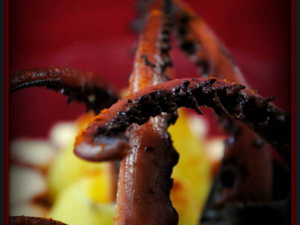 Rejos de potón con patatas - Preparación paso 4