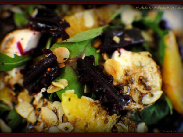 Ensalada de remolacha, brotes y naranja - Preparación paso 2