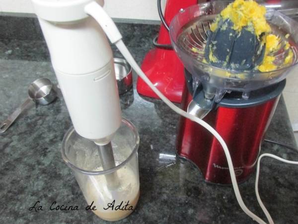 Bizcocho esponja, con sifón - Preparación paso 2