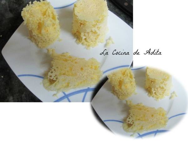 Surtido de helados, con piña caramelizada y bizcocho esponja - Preparación paso 1