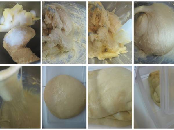 Conchas, pan dulce mexicano - Preparación paso 1