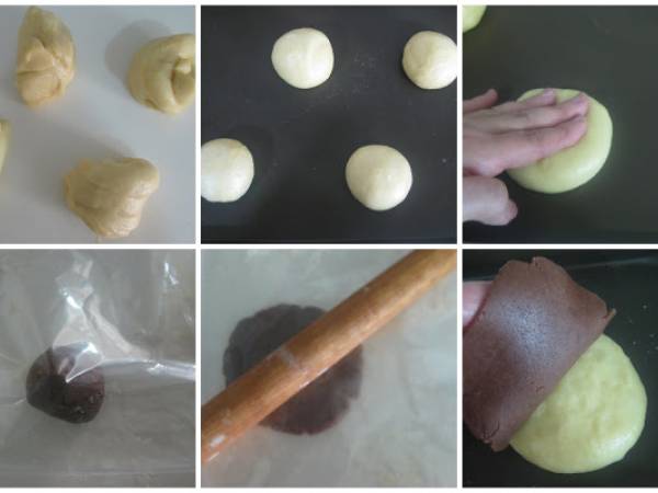 Conchas, pan dulce mexicano - Preparación paso 3