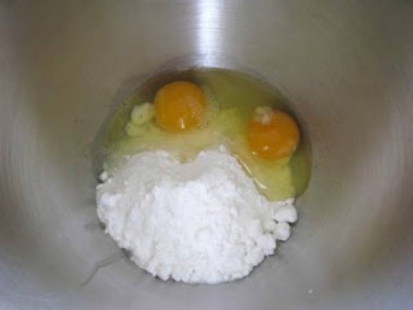 Galletitas mágicas blancas craqueladas - Preparación paso 2