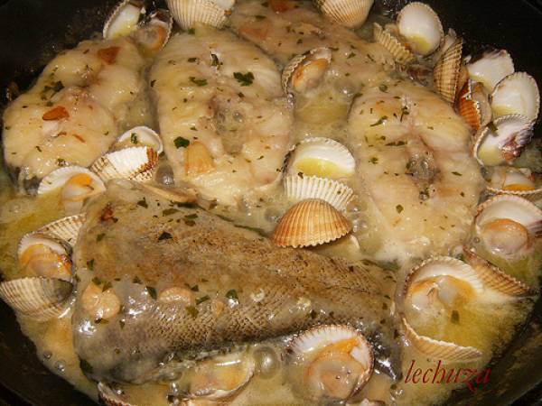 Receta gallega de abadejo en salsa verde con berberechos - Preparación paso 6