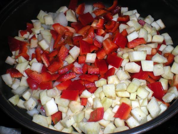 Lasaña de verduras y atún paso a paso - Preparación paso 1