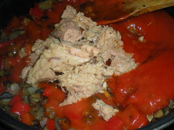 Lasaña de verduras y atún paso a paso - Preparación paso 5