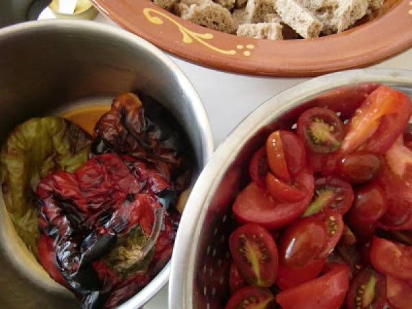Ensalada Panzanella de la toscana - Preparación paso 2