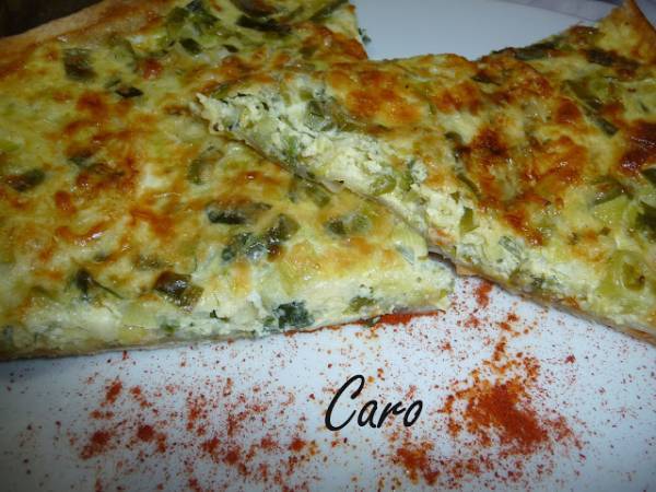 Tarta por dos ( zapallitos y puerros ) - Preparación paso 9