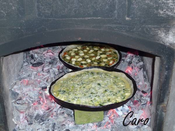 Tarta por dos ( zapallitos y puerros ) - Preparación paso 7