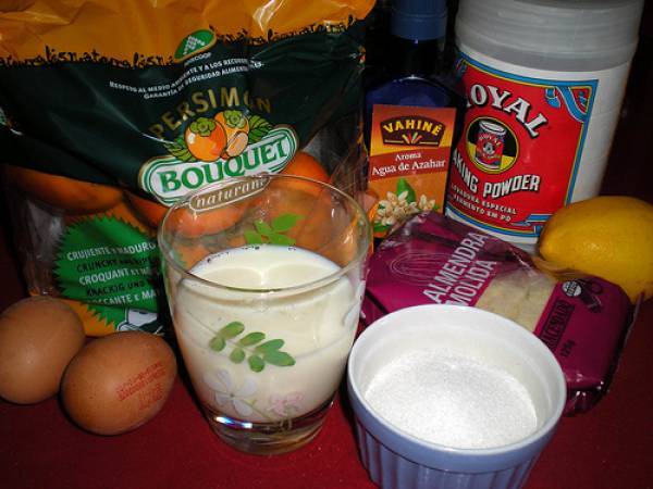 Puding de kakis persimon. Paso a paso - Preparación paso 1