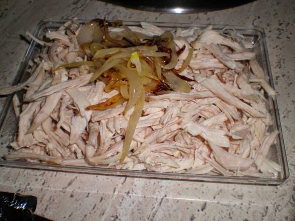 Enchiladas rojas de pollo - Preparación paso 1