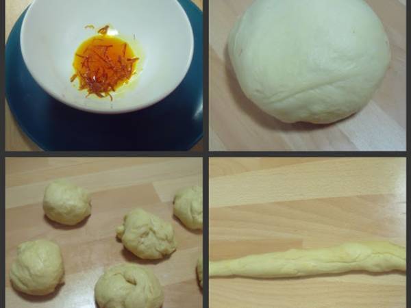 Panes del mundo: pan dulce de azafrán sueco - Preparación paso 1
