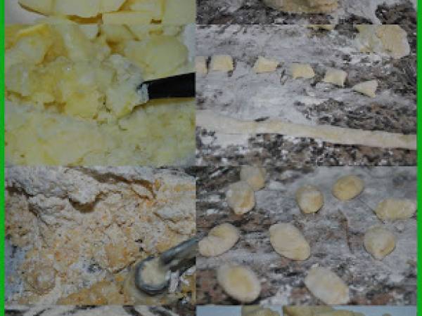 Ñoquis De Patata Con Salsa Pesto - Preparación paso 1