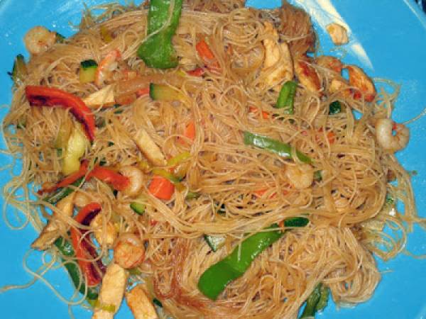 Fideos de arroz fritos con verdura - Preparación paso 5
