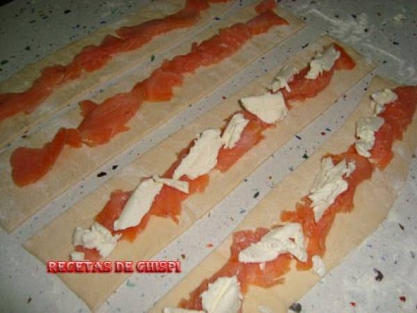 Receta de Empanada de Salmón y queso - Preparación paso 1