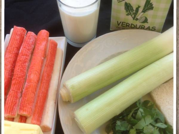 CREMA SURIMI - Preparación paso 1