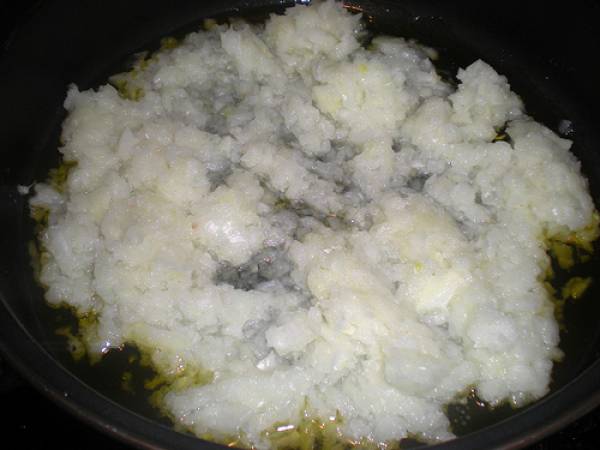 Canelones de pollo con bechamel de calabacín - Preparación paso 4