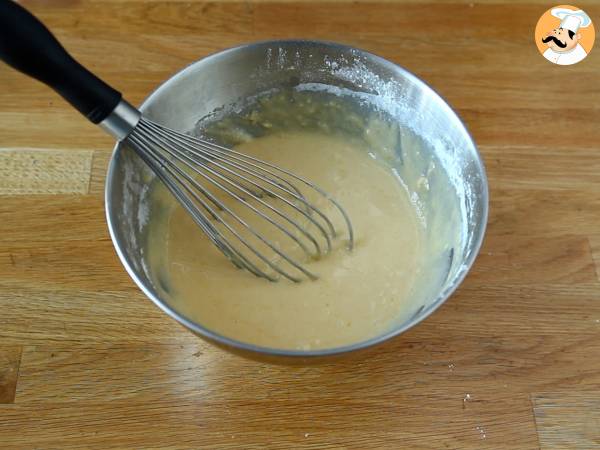 Madeleines con chocolate tricolor - Preparación paso 3