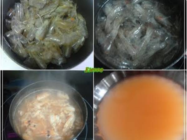 Rape con salsa de langostinos - Preparación paso 1