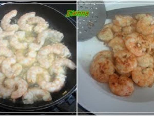 Rape con salsa de langostinos - Preparación paso 2