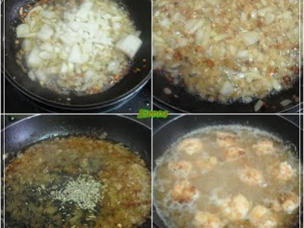 Rape con salsa de langostinos - Preparación paso 3