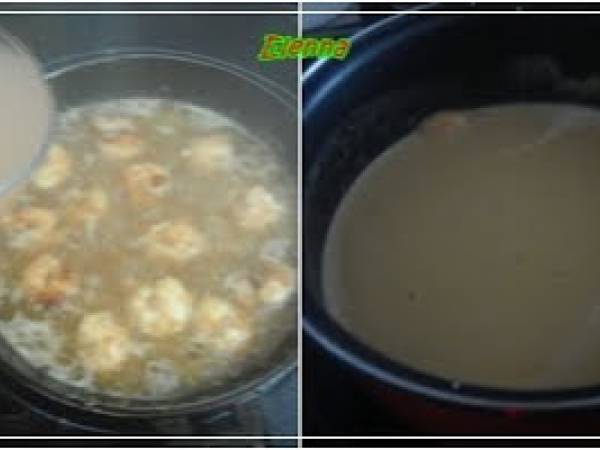 Rape con salsa de langostinos - Preparación paso 4