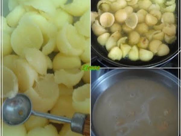 Rape con salsa de langostinos - Preparación paso 5