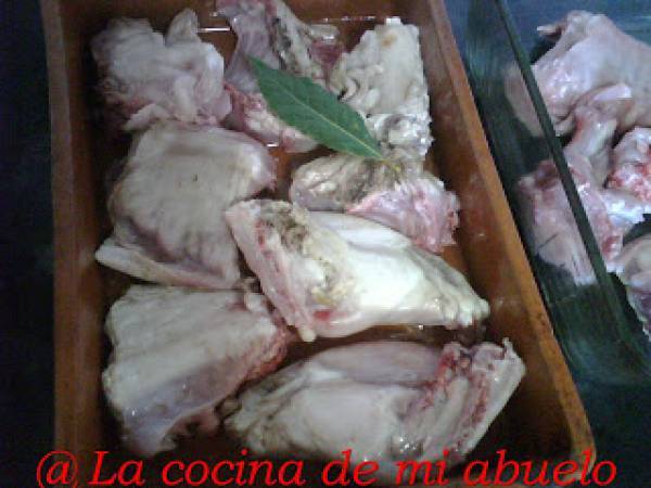 Conejo al horno - Preparación paso 1