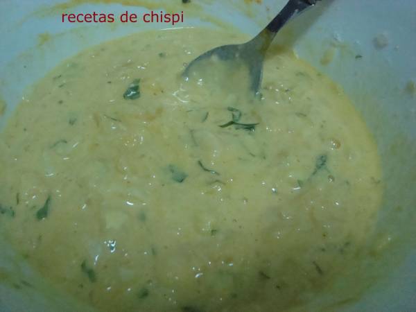 Tortillas de bacalao - Preparación paso 2