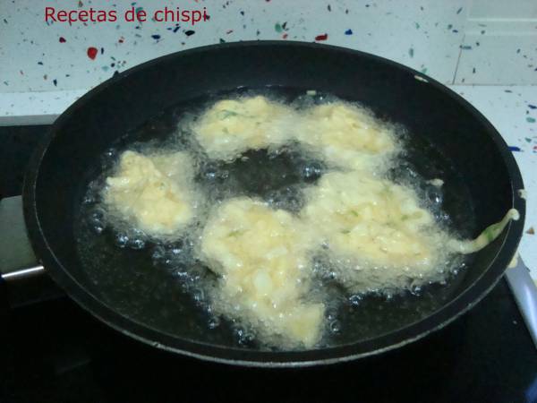 Tortillas de bacalao - Preparación paso 3